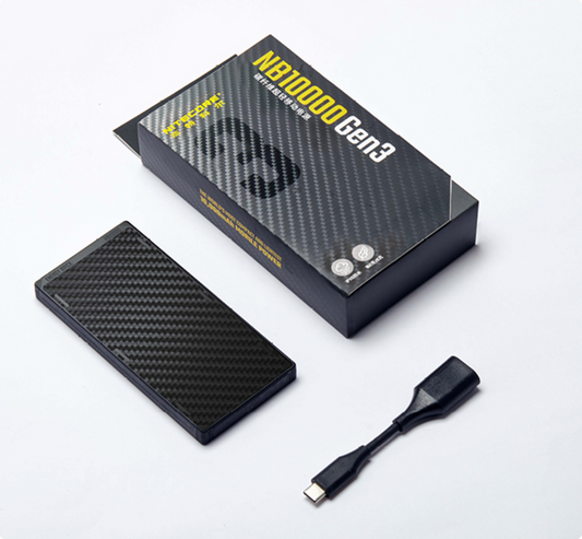 NITECORE｜NB10000 GEN3 極輕碳纖維快充行動電源｜10000mAh｜150g